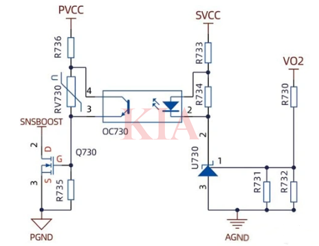 開關(guān)電源過壓欠壓保護電路,原理圖-KIA MOS管